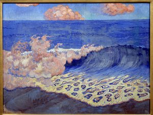 Blue Navy, bølgeeffekter. Maleri af Georges Lacombe (1868-1916)