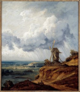 Argenteuil mølle. Maleri af Georges Michel (1763-1843)
