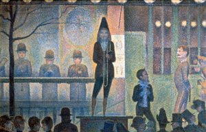 Cirkus Sideshow, 1887-1888 af Georges Pierre Seurat
