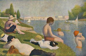 Badning, badende i Asnieres, 1884, 1937.