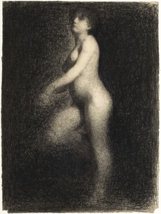 Nøgen, ca 1881-1882. af Georges Pierre Seurat