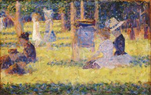 Studie for La Grande Jatte, 1884-1885. af Georges Pierre Seurat