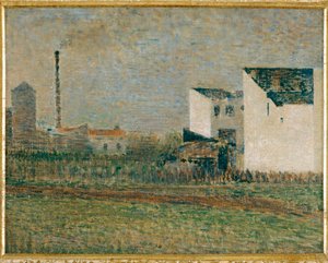 Suburbs (maleri på lærred) af Georges Pierre Seurat