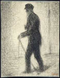 Gående, c.1882 af Georges Pierre Seurat