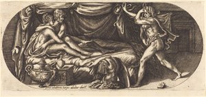 Mars og Venus overrasket af Vulcan af Georges Reverdy