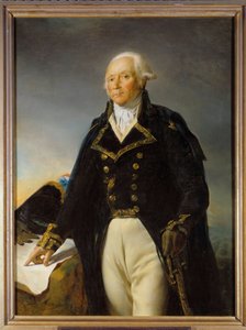 Portræt af Francois Christophe Kellermann (1735-1820), hertug af Valmy, øverstkommanderende for hæren af ​​Mosel-maleriet af Georges Rouget (1784-1869) 1792 Dim. 1,35 x 1 m af Georges Rouget