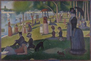 En søndag på La Grande Jatte -- 1884 af Georges Seurat