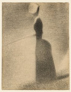 En kvinde, der fisker af Georges Seurat