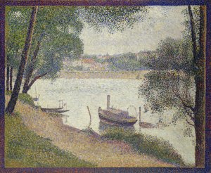 Gråt vejr, Grande Jatte af Georges Seurat