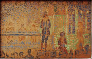 Parade de cirque - Cirkusparaden af Georges Seurat