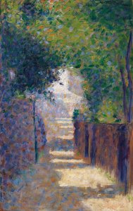 Rue St. Vincent i foråret, ca. 1884 af Georges Seurat