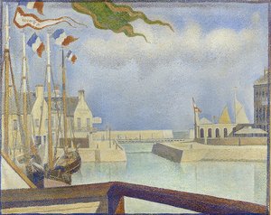 Sonntag i Port-en-Bessin (Port-en-Bessin, på en søndag). 1888 af Georges Seurat