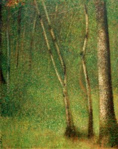 Underskov i Pontaubert (Wald i Pontaubert) af Georges Seurat