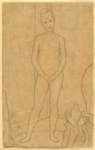 Studie efter "Modellerne" af Georges Seurat
