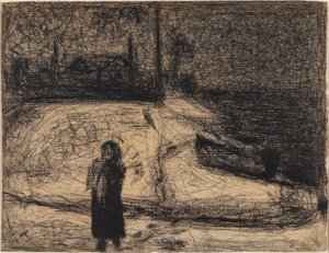 The Zone (uden for bymurene) af Georges Seurat