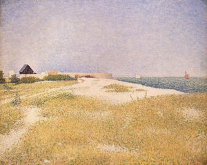 Udsigt over Fort Samson, 1885 af Georges Seurat