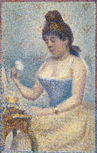 Ung kvinde pudrer sig selv af Georges Seurat