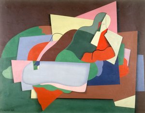 Reclining Man, 1925 (olie)