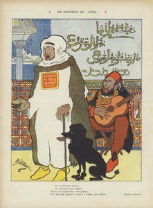 Satire, der skildrer den afsatte marokkanske sultan Abdelaziz og den osmanniske sultan Abdul Hamid II.