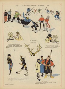 Satire over den russisk-japanske krig. Illustration til Le Rire
