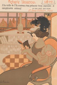 Nytårsønsker for 1897 fra Octave Uzanne, 1896 af Georges de Feure