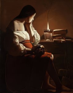 Maria Magdalene med rygende flamme. Omkring 1638-40
