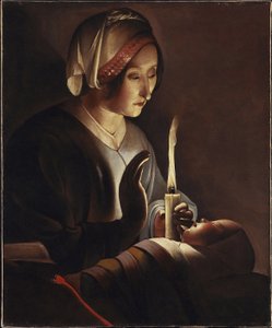Sankt Anne med Kristusbarnet, 1645-c.1650 af Georges de La Tour