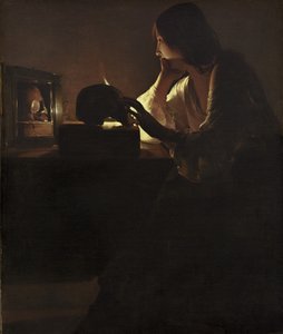 Den angrende Magdalene, 1635-40 af Georges de La Tour