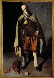 Den gamle hund. Maleri af George of the Tower (1593-1652) af Georges de La Tour