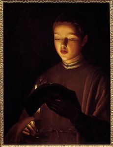Den unge sangerinde. Maleri af Georges De La Tour (1593-1652)