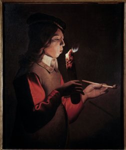 Den unge ryger Maleri af Georges de La Tour (1593-1652) af Georges de La Tour