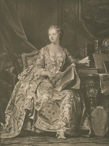 Madame de Pompadour af Georges de la after Tour