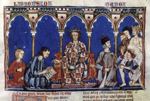 Alfonso X el Sabio som dommer, fra hans Libro de los Dados (20681403203) af Georgia Levan Ramishvili from Tbilisi