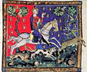 Kong John, Jagt med hunde, De Rege Johanne, 1300-1400 (26101230351) af Georgia Levan Ramishvili from Tbilisi