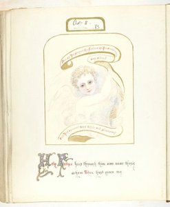 Uden titel [kerub og religiøs tekst], 185568.