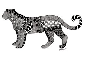 The Leopard, 2015 (blæk på bristolplade)
