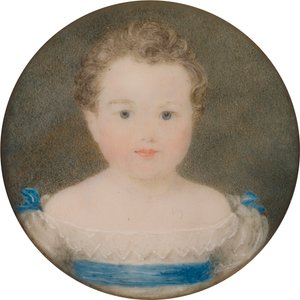 Portræt af Orlando George Charles Bridgeman, derefter 3. Earl Bradford, som barn (1819-1898), ca. 1821-22 (olie og lærred) af Georgina Viscountess Newport Moncreiff