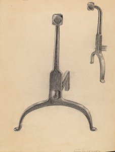 Andirons af Gerald Bernhardt