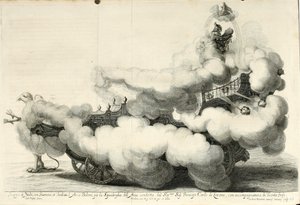 Sejrstvist om luft og vand. Glædelig fest på hesteryg - Vognen (1667) af Gerard Bouttats