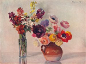 Anemoner og vægblomster, c1909