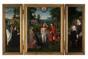 The Baptism of Christ, ca. 1502-08 (olie på panel) af Gerard David