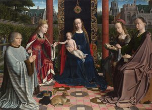 Jomfruen og barnet med hellige og donor, ca. 1510