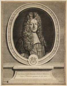 Nicholaus de Malezieu af Gérard Edelinck