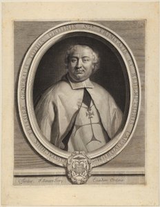 Portræt af Nicolas Parfaict af Gérard Edelinck