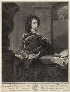 Portræt af Tizian af Gérard Edelinck