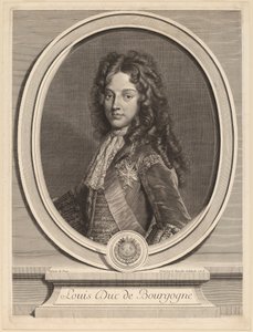 Louis, hertug af Bourgogne af Gerard Edelinck after François de Troy