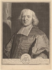 Jacques Benigne Bossuet af Gerard Edelinck after Hyacinthe Rigaud