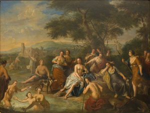 Diana og hendes nymfer af Gerard Hoet I