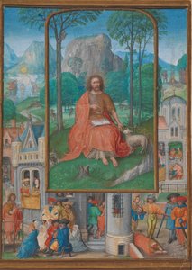 Manuskriptbelysning med scener fra Johannes Døberens liv, ca. 1515.
