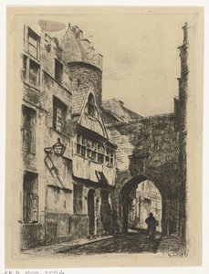 Gade syn At the Steen i Antwerpen (titel på objekt)